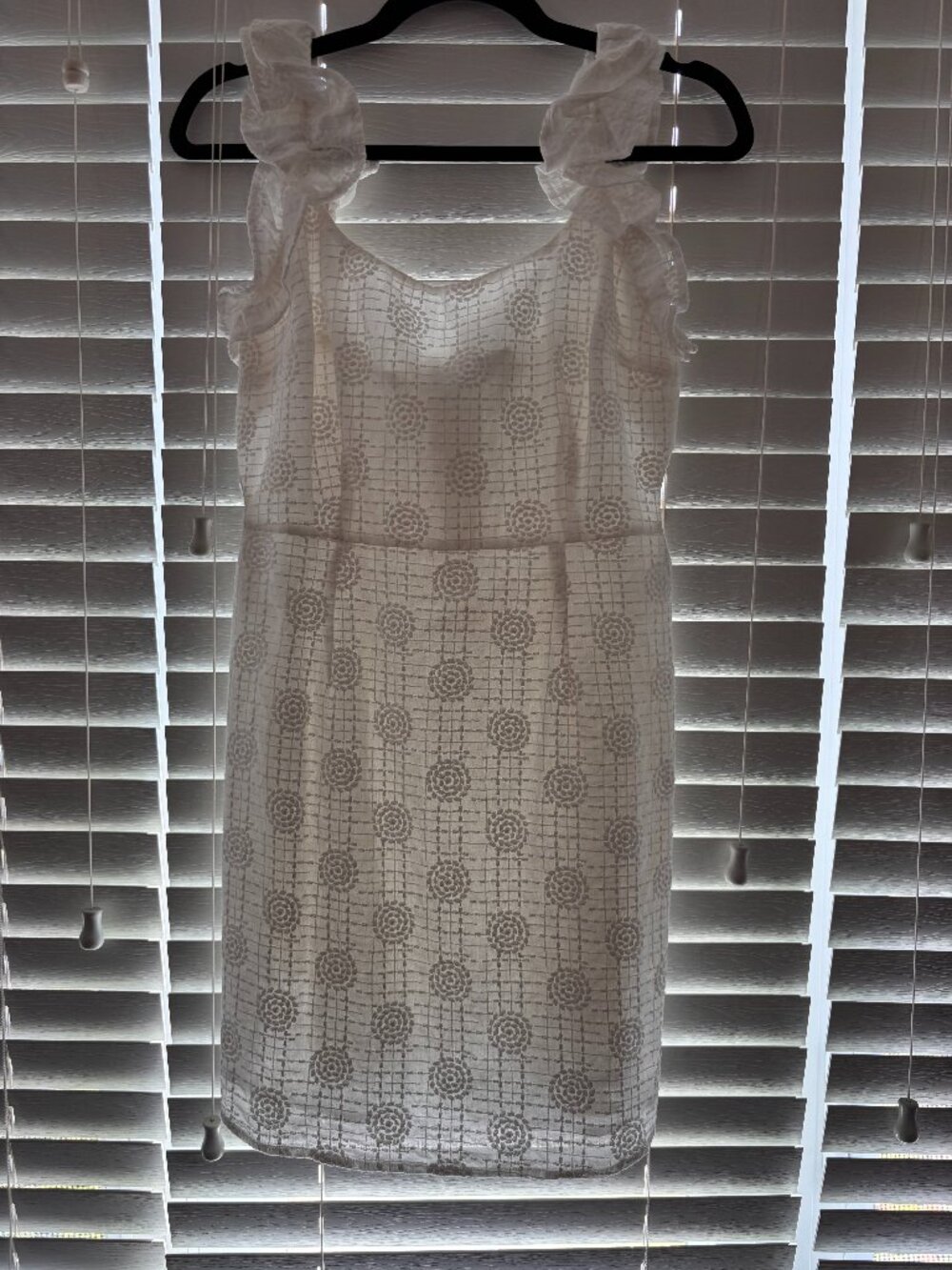 Selfie Leslie - White ruffle sleeve dress